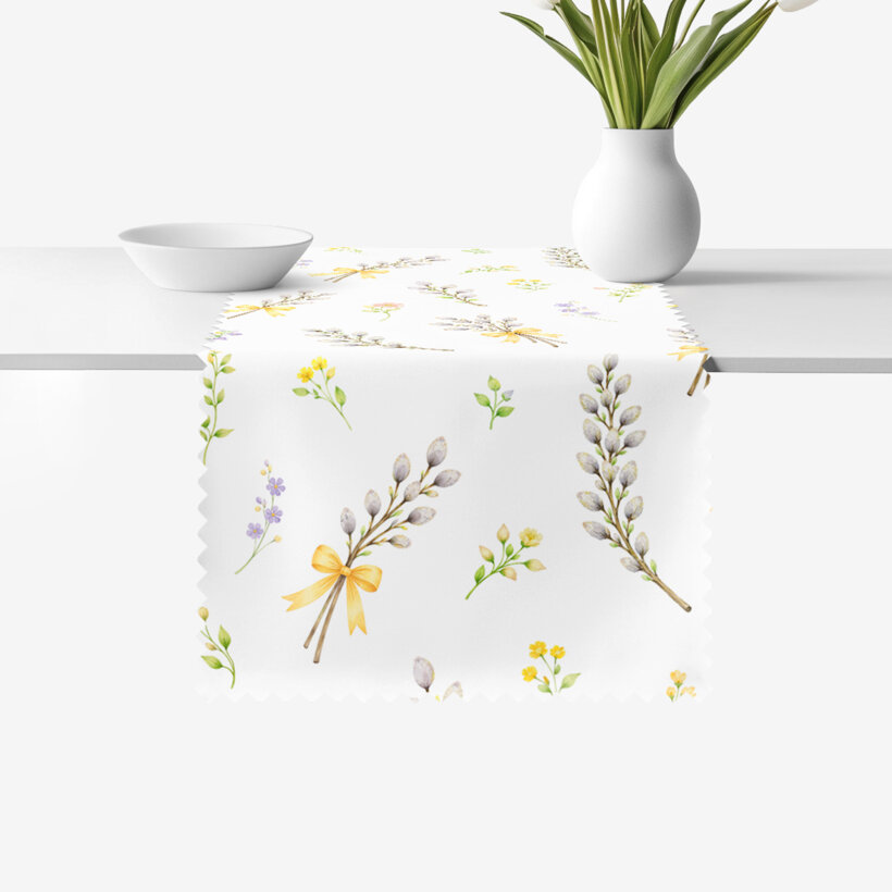 Ostern Teflon-Tischläufer - Weidenkätzchen