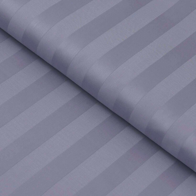 Damast - dunkelgraue Streifen mit Satin-Glanz