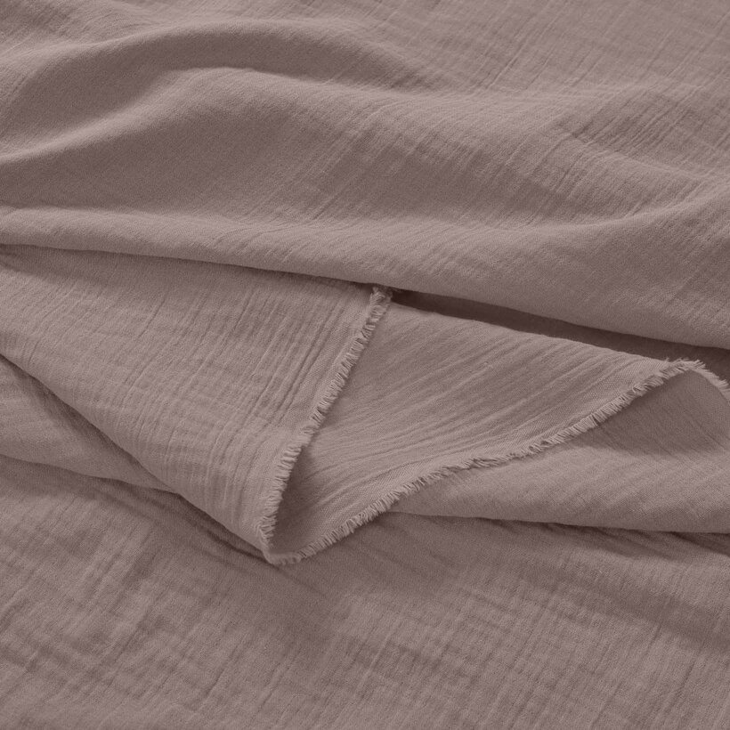 Musselinstoff – kaffeebraun