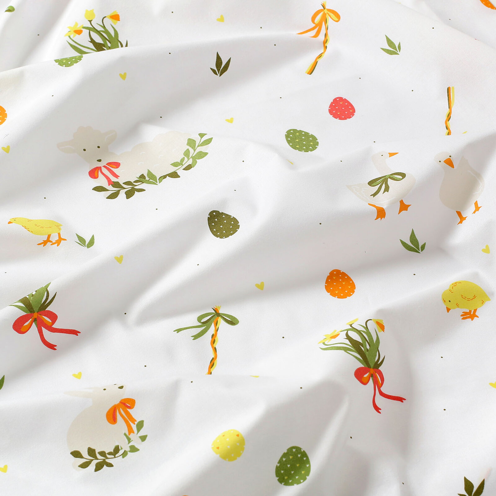 Spannbettlaken aus Baumwolle - Ostern