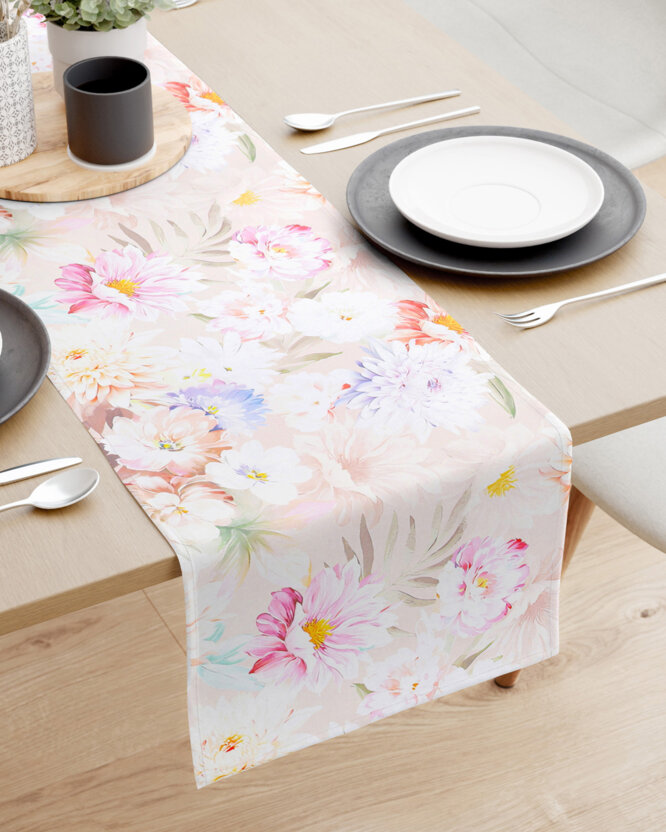 Tischläufer aus 100% Baumwolle Deluxe - wilde Blumen