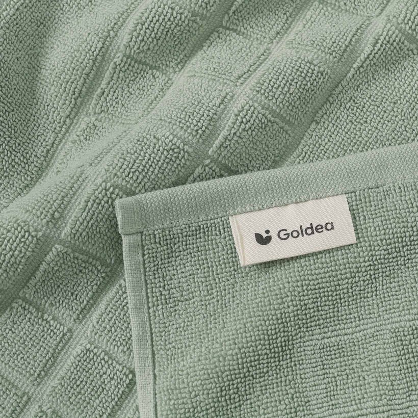 Frottier-Badematte Mozaika – salbeigrün