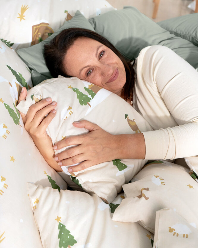 Weihnachtlich Bettwäsche aus Baumwolle - Weihnachtslieder