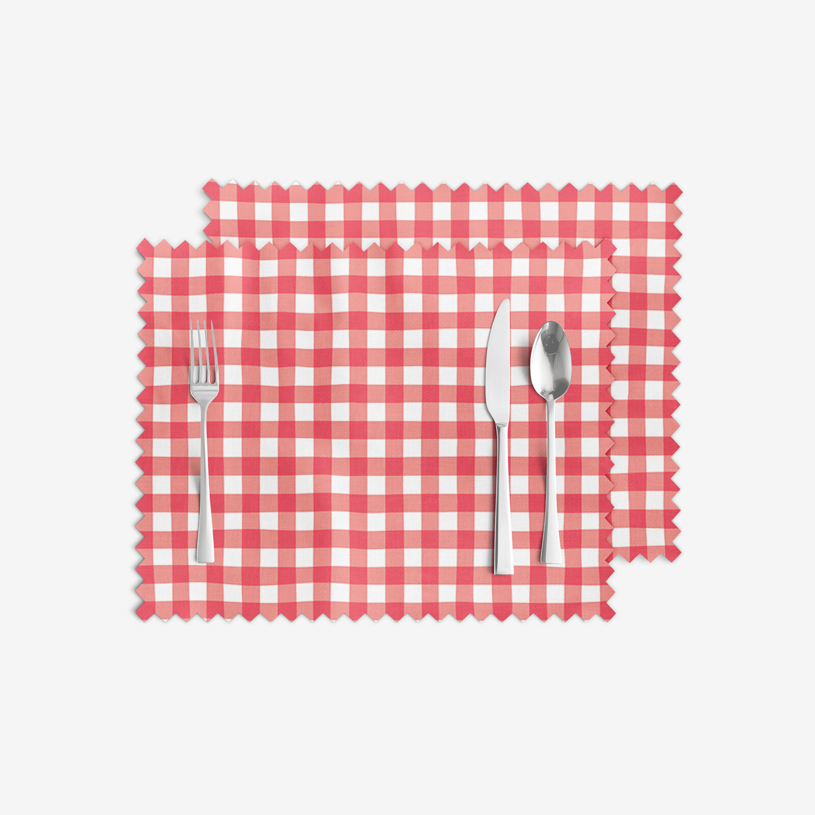 Tischset Teflon - rote Würfel - 2 Stück
