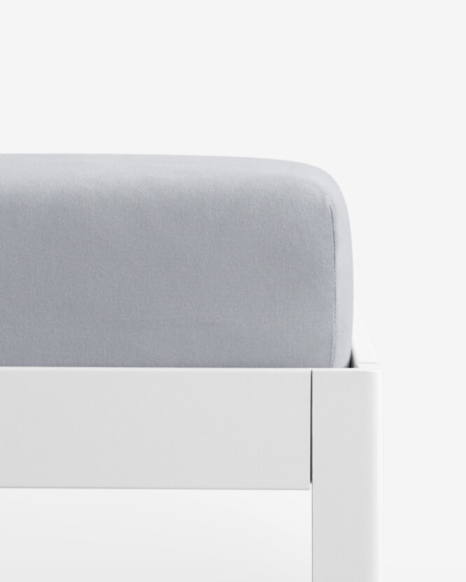 Bettlaken Jersey mit Gummiband - grau