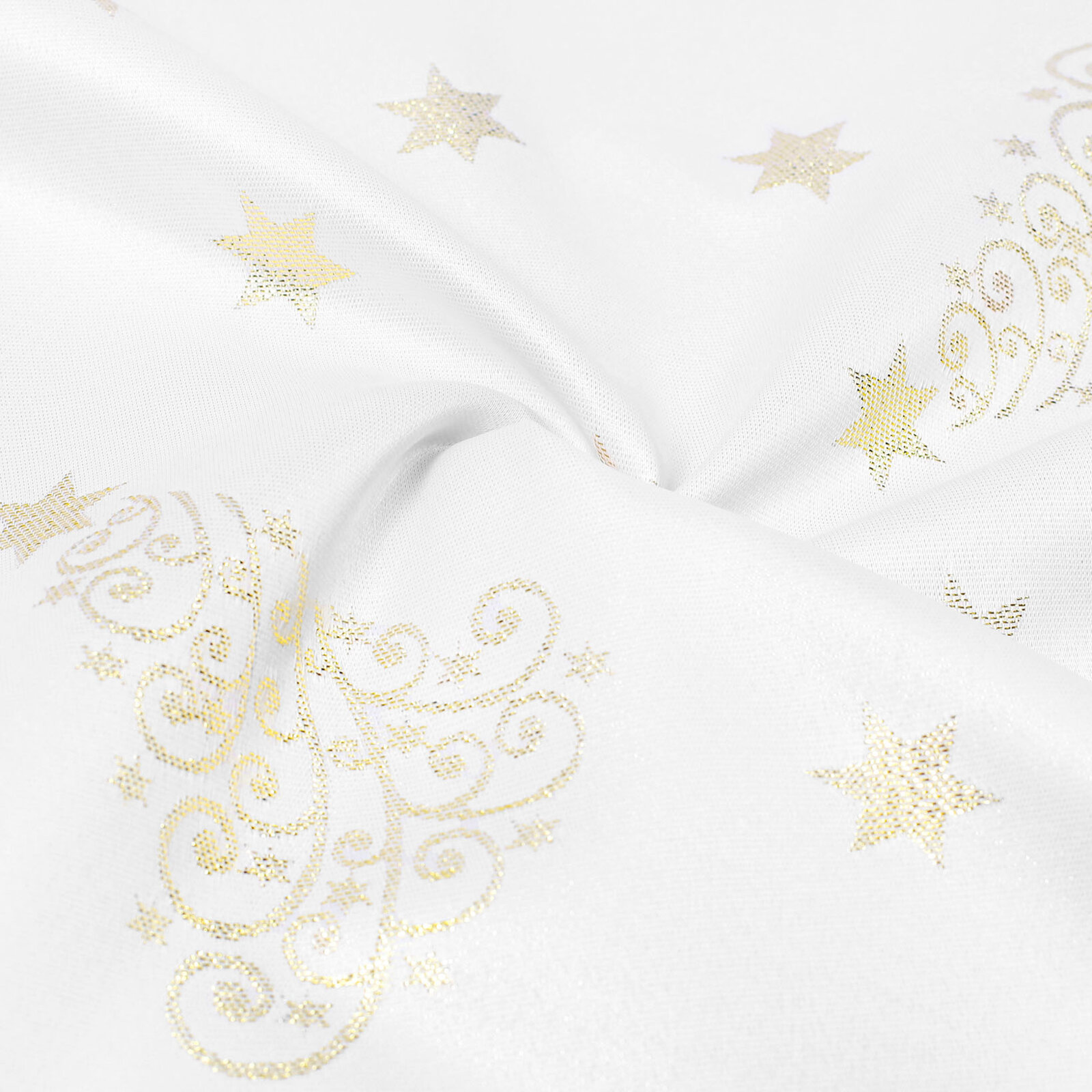Weihnachtliches Tischset Teflon - Goldene Tannenbäume und Sterne - 2 Stück