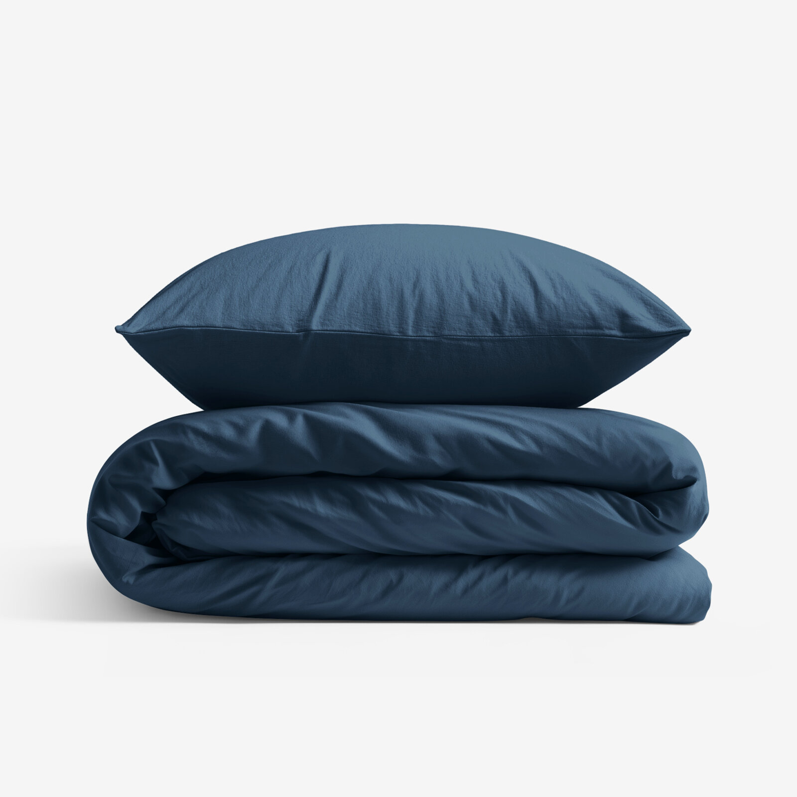 Bettwäsche aus Baumwolle - Marineblau