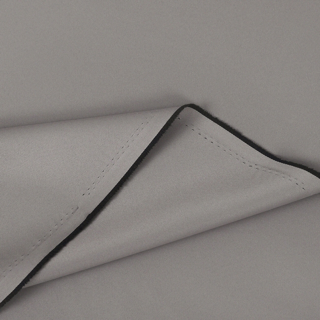 Verdunkelungsstoff Blackout mit Satin-Glanz - grau