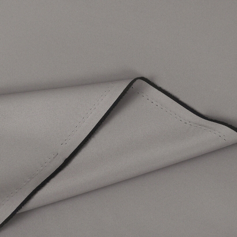 Verdunkelungsstoff Blackout mit Satin-Glanz - grau