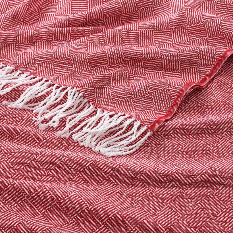 Plaid Mosaik - rote