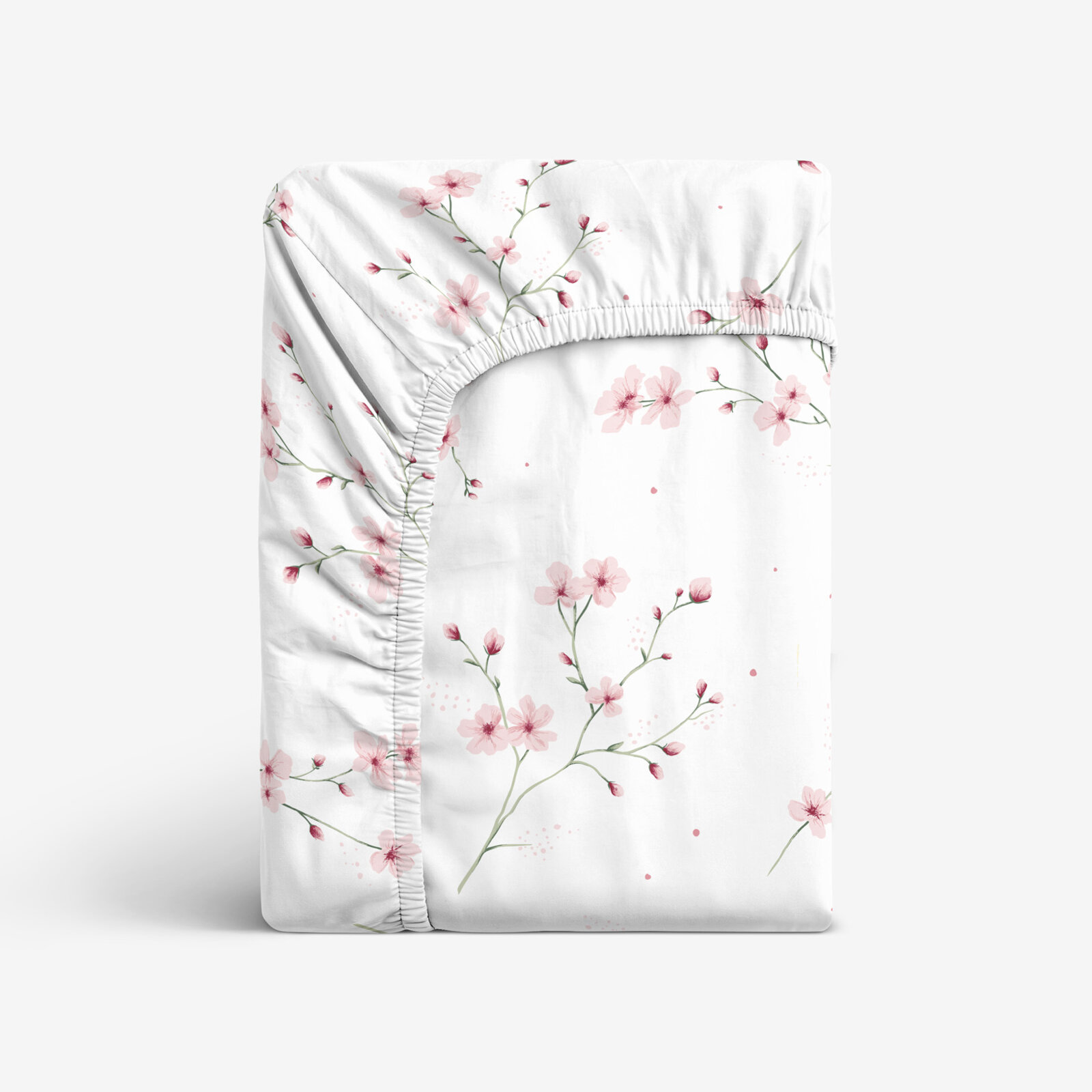 Spannbettlaken aus Baumwolle - Blühende Sakura-Kirschbäume