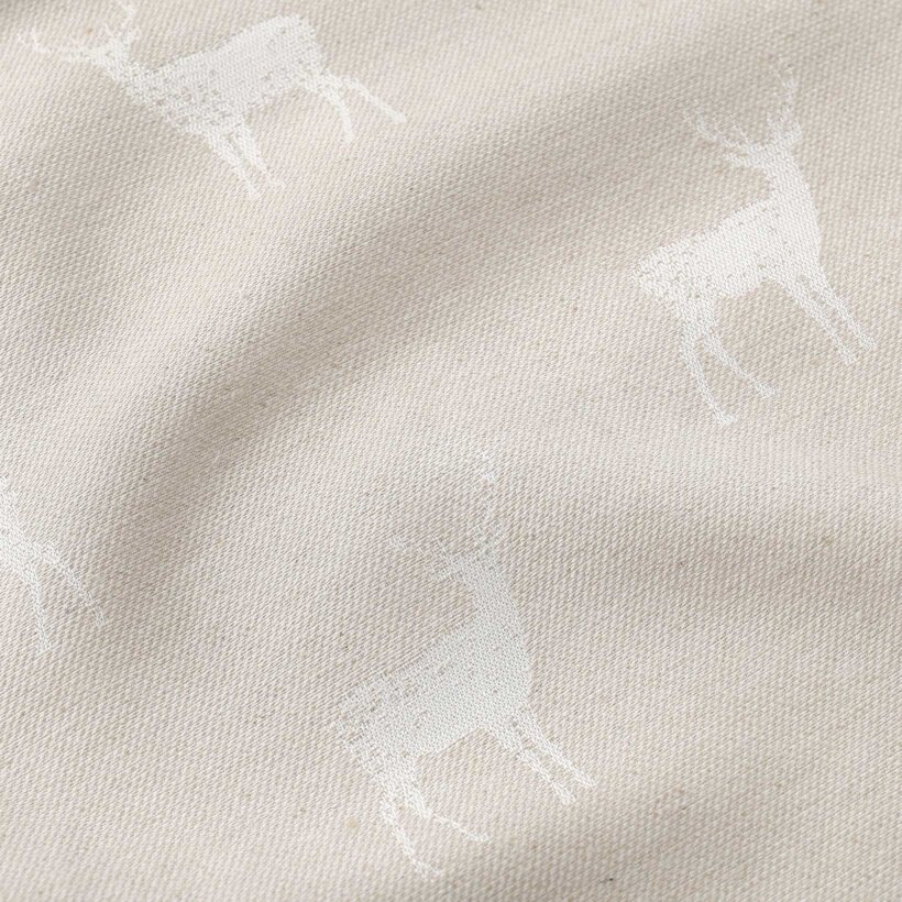 Weihnachtsvorhang Natura - Hirsche auf natürlichem