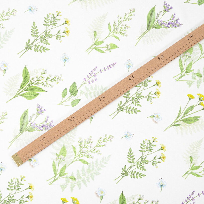 Teflonstoff für Tischdecken - Waldblumen