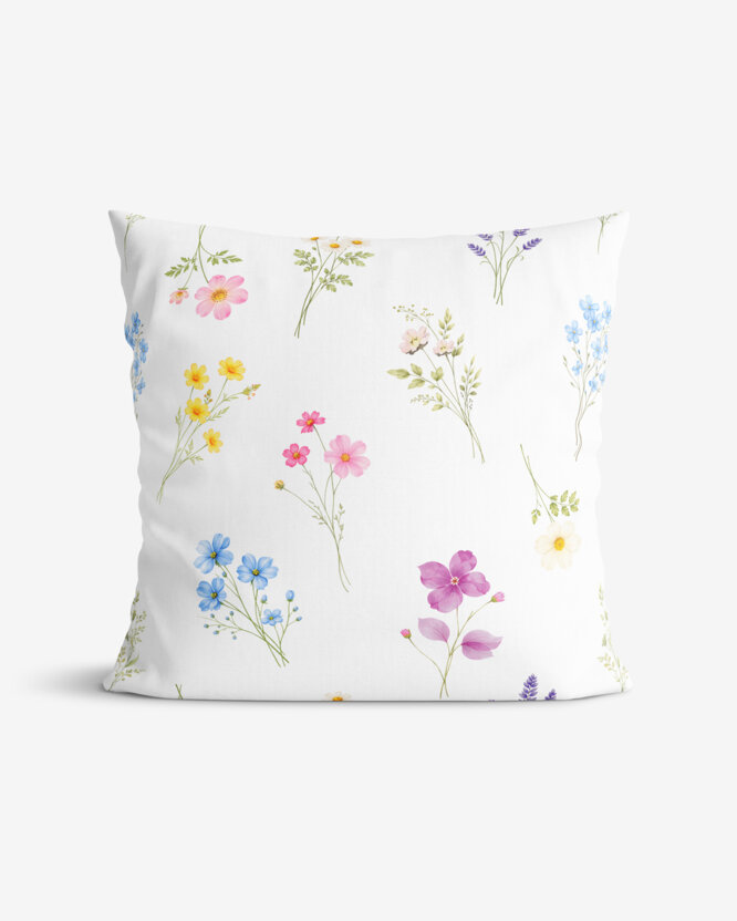 Dekorativer Kissenbezug - Blumengarten