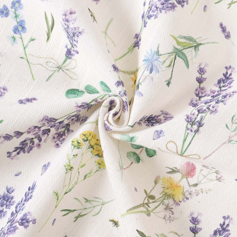 Dekorativer Stoff Valencia - Lavendelgarten