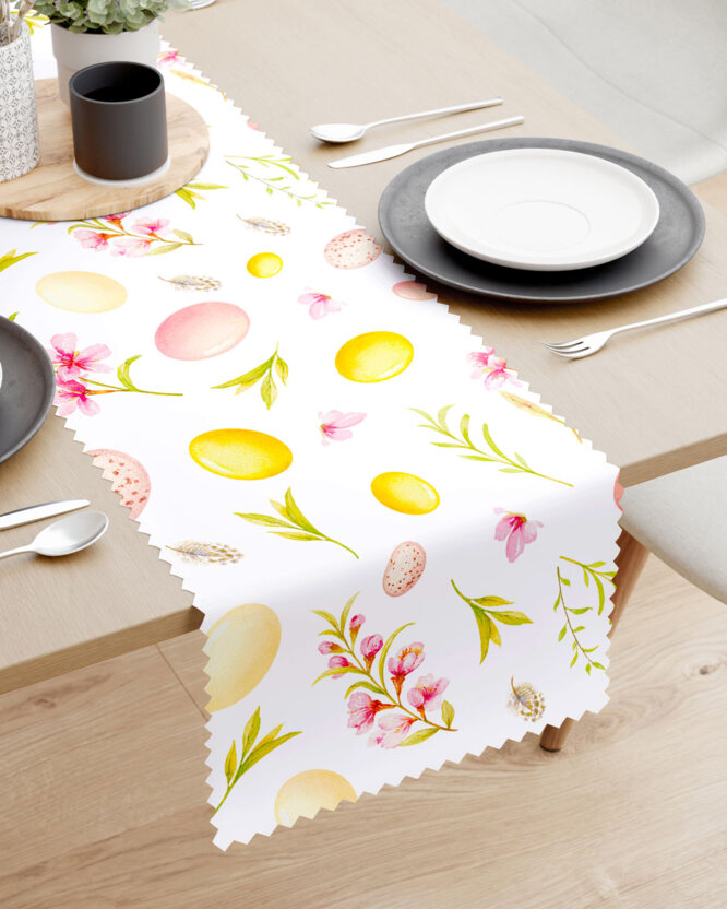 Ostern Tischläufer Teflon - Ostereier mit Blumen