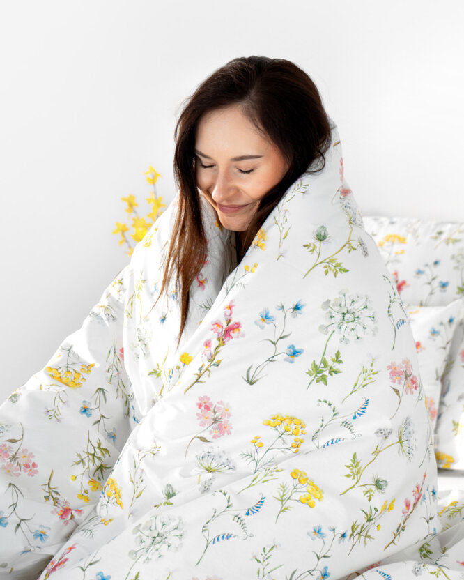 Bettwäsche aus Baumwolle Deluxe - blühender Frühling