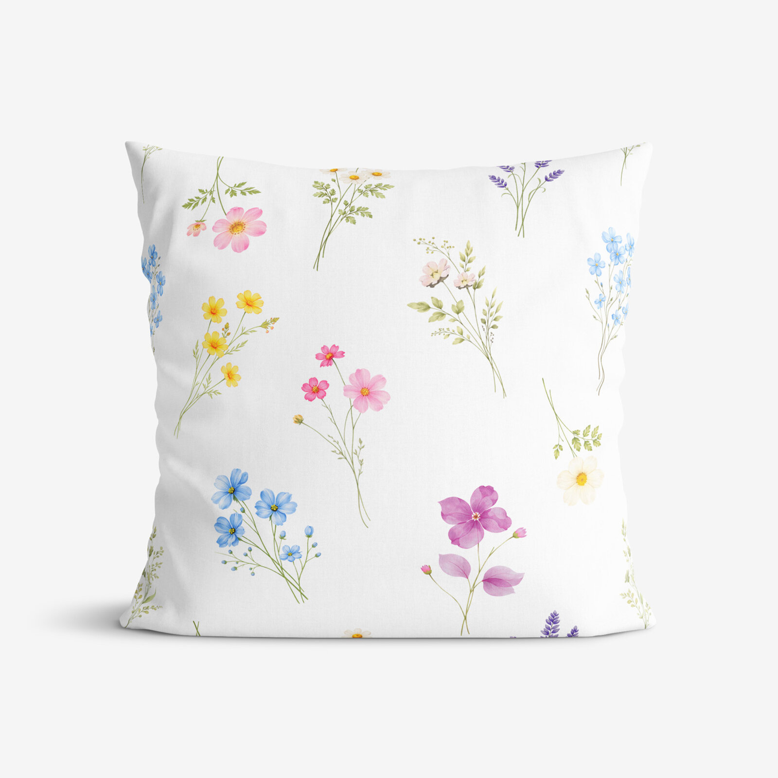 Dekorativer Kissenbezug - Blumengarten