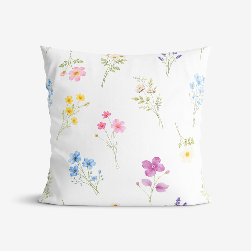 Dekorativer Kissenbezug - Blumengarten