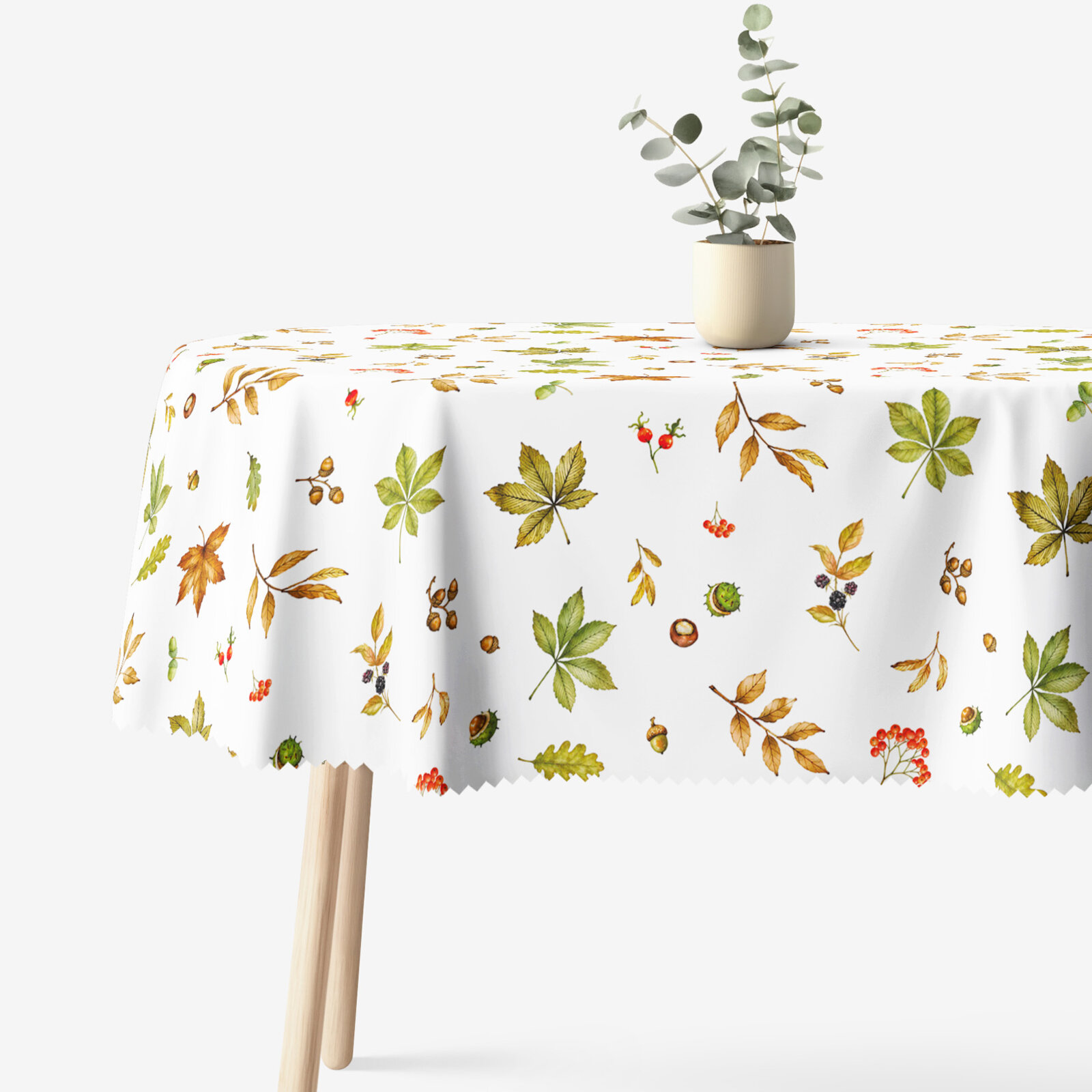 Ovale Tischdecke Teflon - Zauber des Herbstes