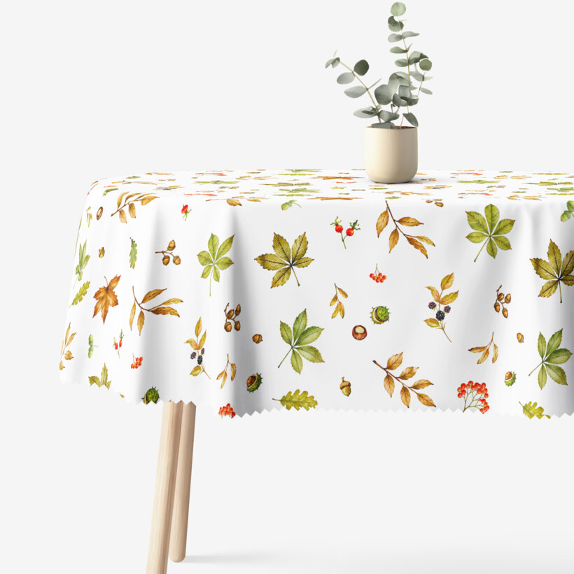 Ovale Tischdecke Teflon - Zauber des Herbstes