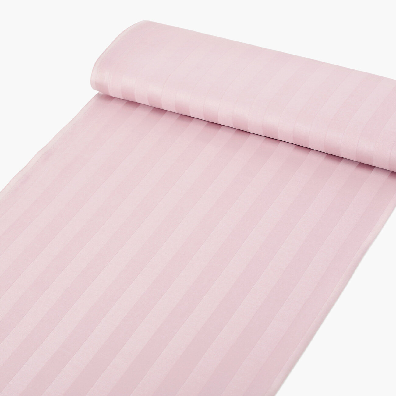 Damast - altrosa Streifen mit Satin-Glanz