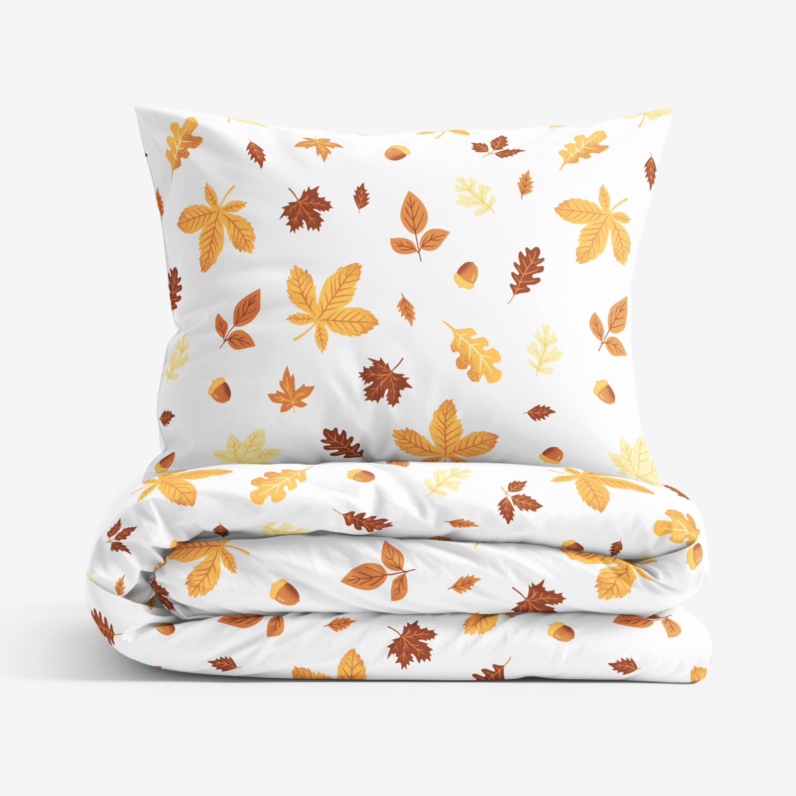 Bettwäsche aus Baumwolle - Herbstblätter