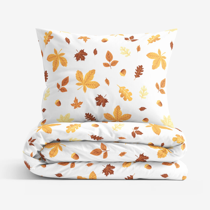 Bettwäsche aus Baumwolle - Herbstblätter