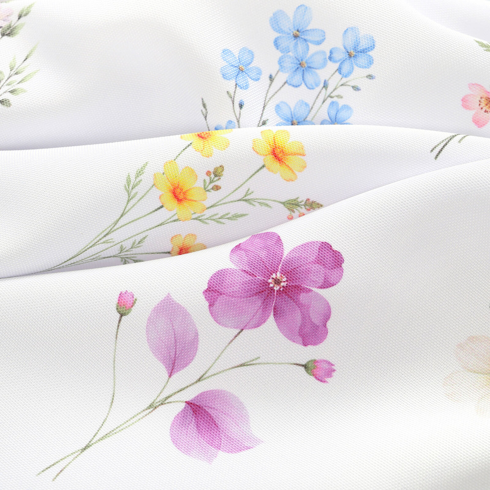 Runde Tischdecke Teflon - Blumengarten