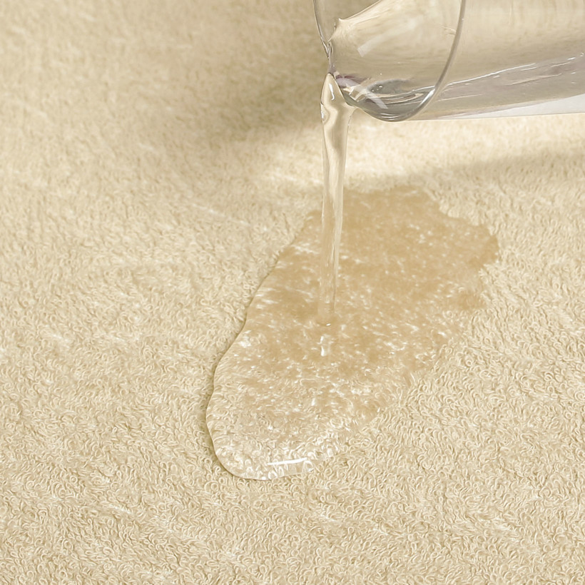 Elastisches Wasserdichtes Bettlaken für Kinderbetten aus Frottee - beige