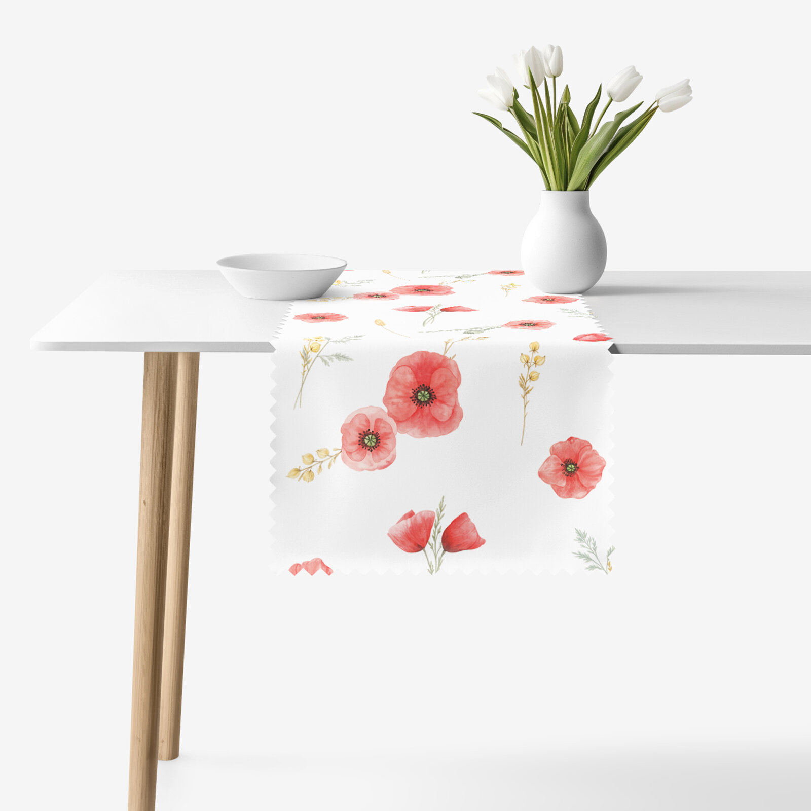 Teflon-Tischläufer - Mohnblumen