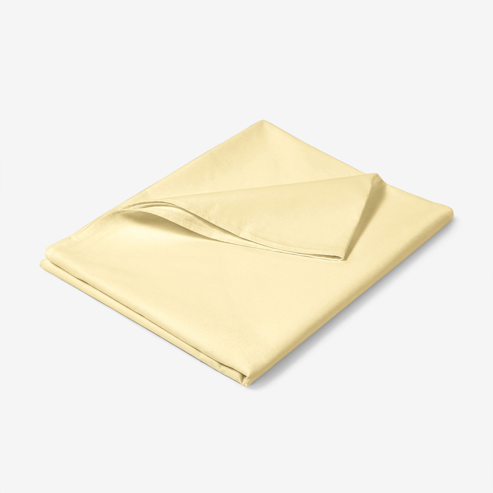 Bettlaken aus Baumwolle - Bananenfarbe