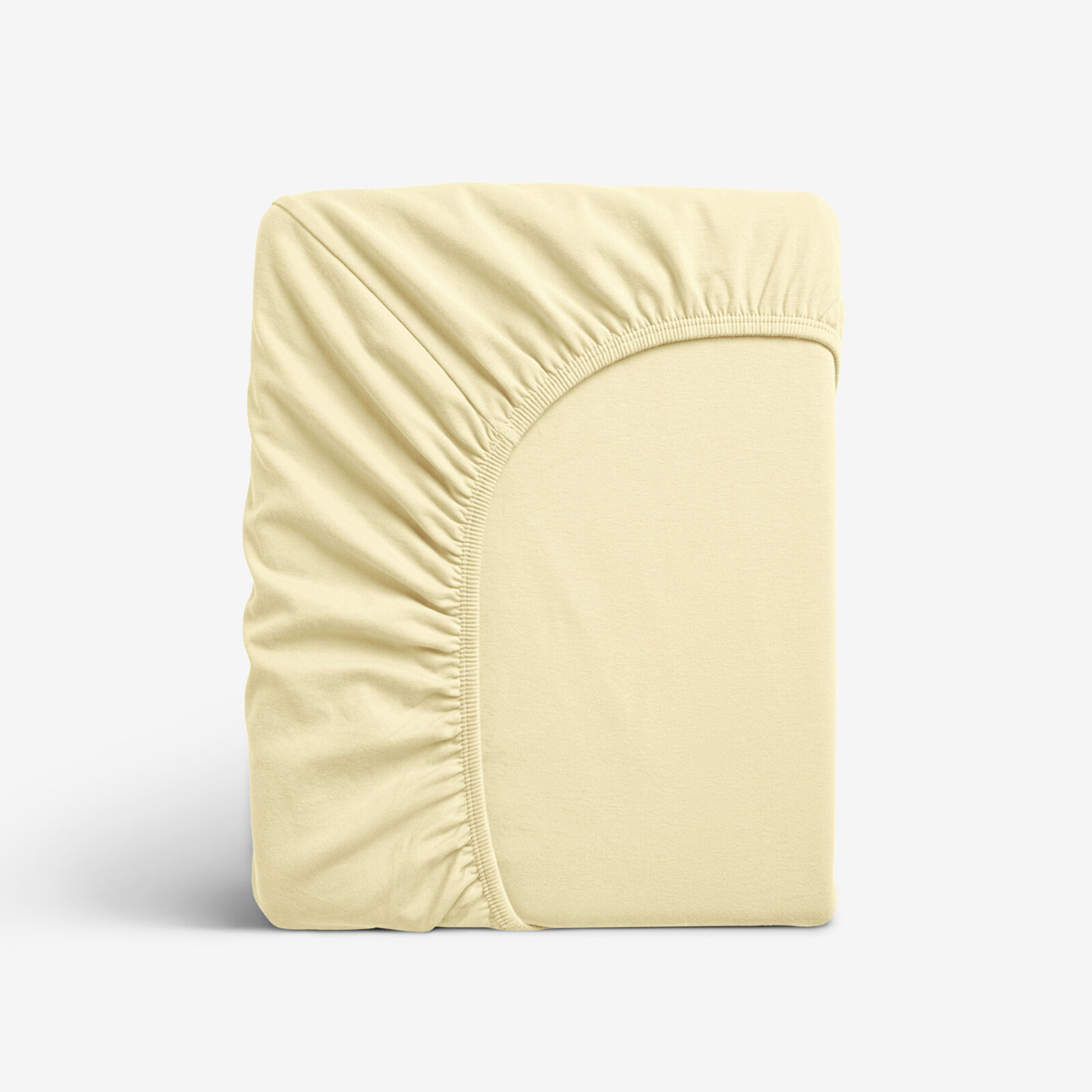 Elastisches Jersey-Spannbettlaken - Bananenfarbe