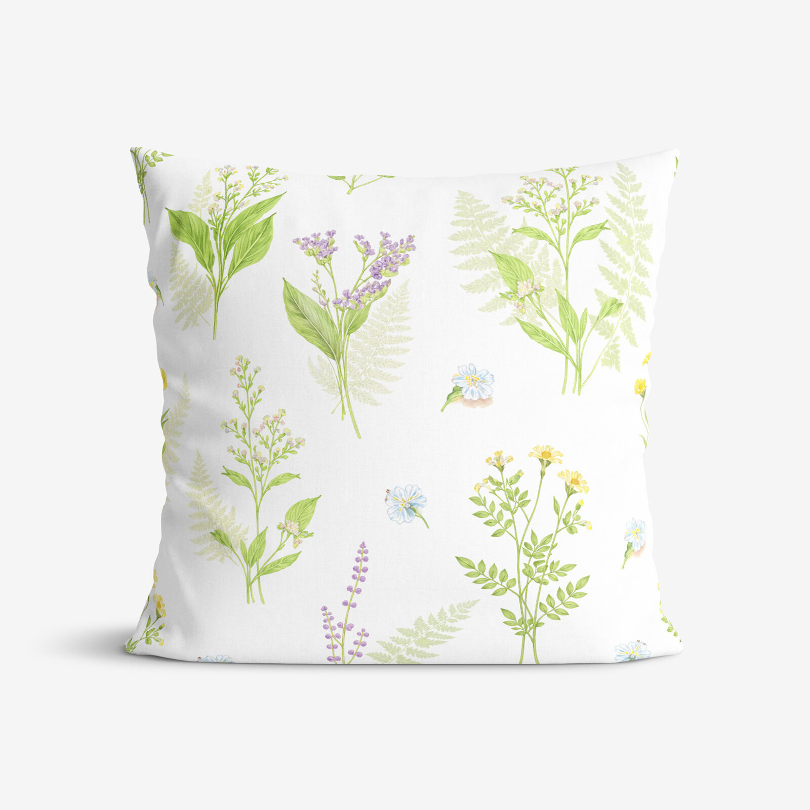 Dekorativer Kissenbezug - Waldblumen