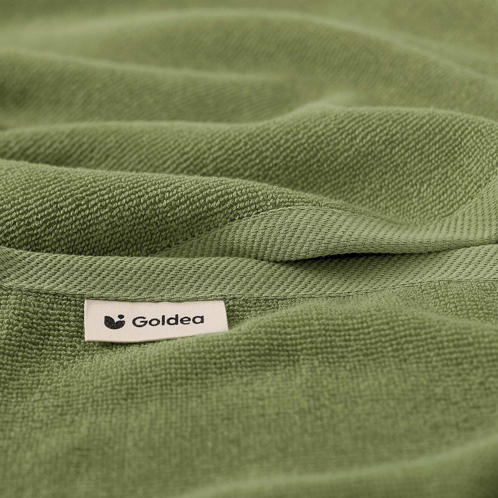 Frottierhandtuch/Duschtuch Soft ohne Bordüre – olivgrün