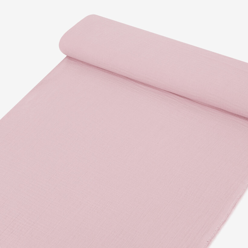 Musselinstoff – pastellrosa