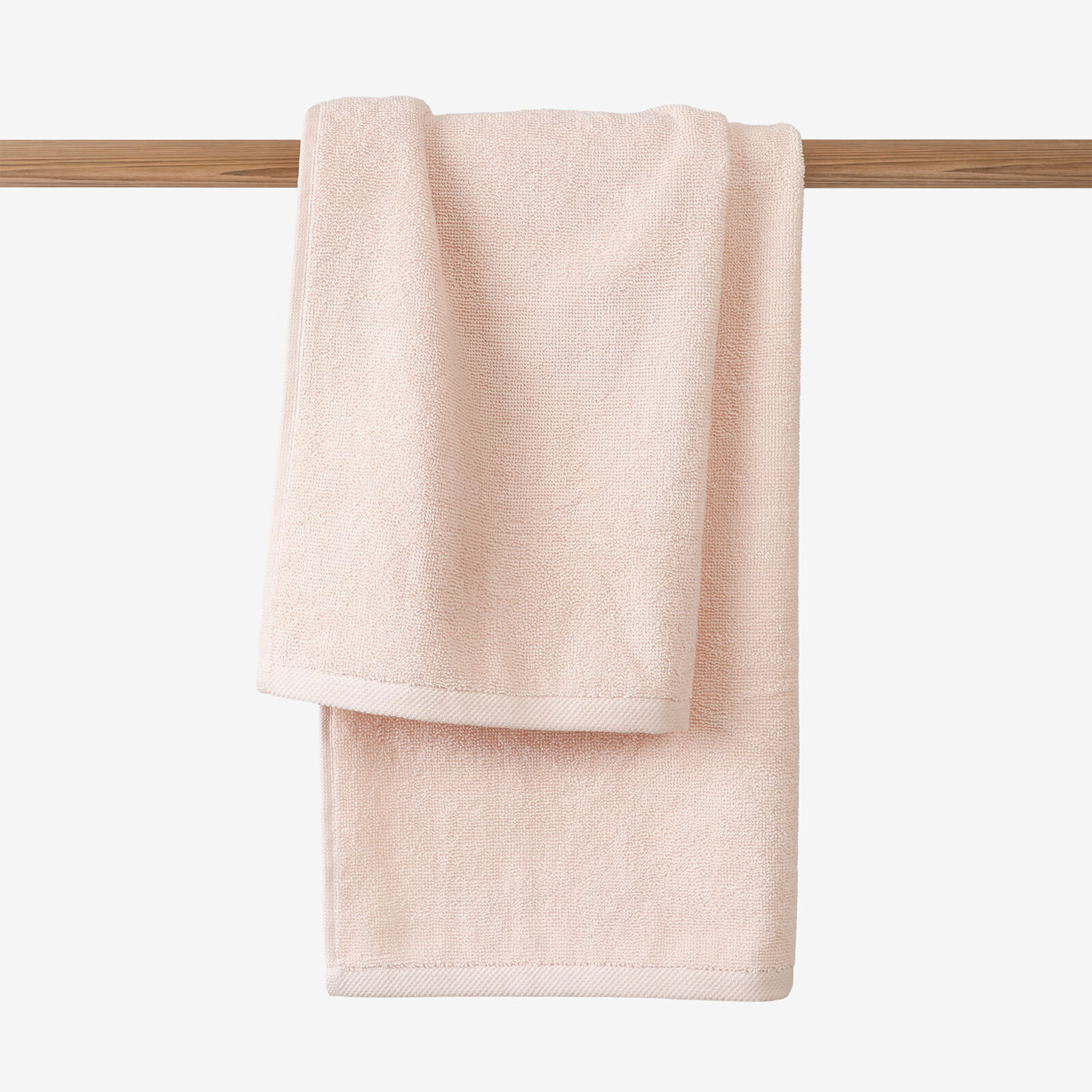Frottierhandtuch/Duschtuch Soft ohne Bordüre – hellrosa