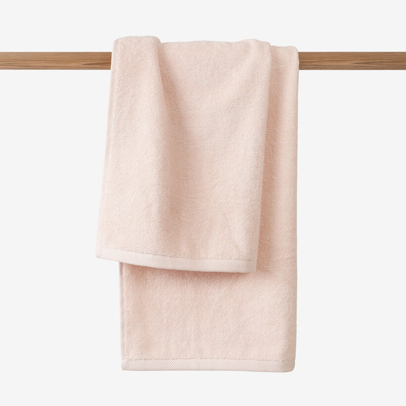 Frottierhandtuch/Duschtuch Soft ohne Bordüre – hellrosa