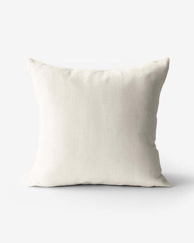 Kissenbezug aus Leinenmischung - elfenbein