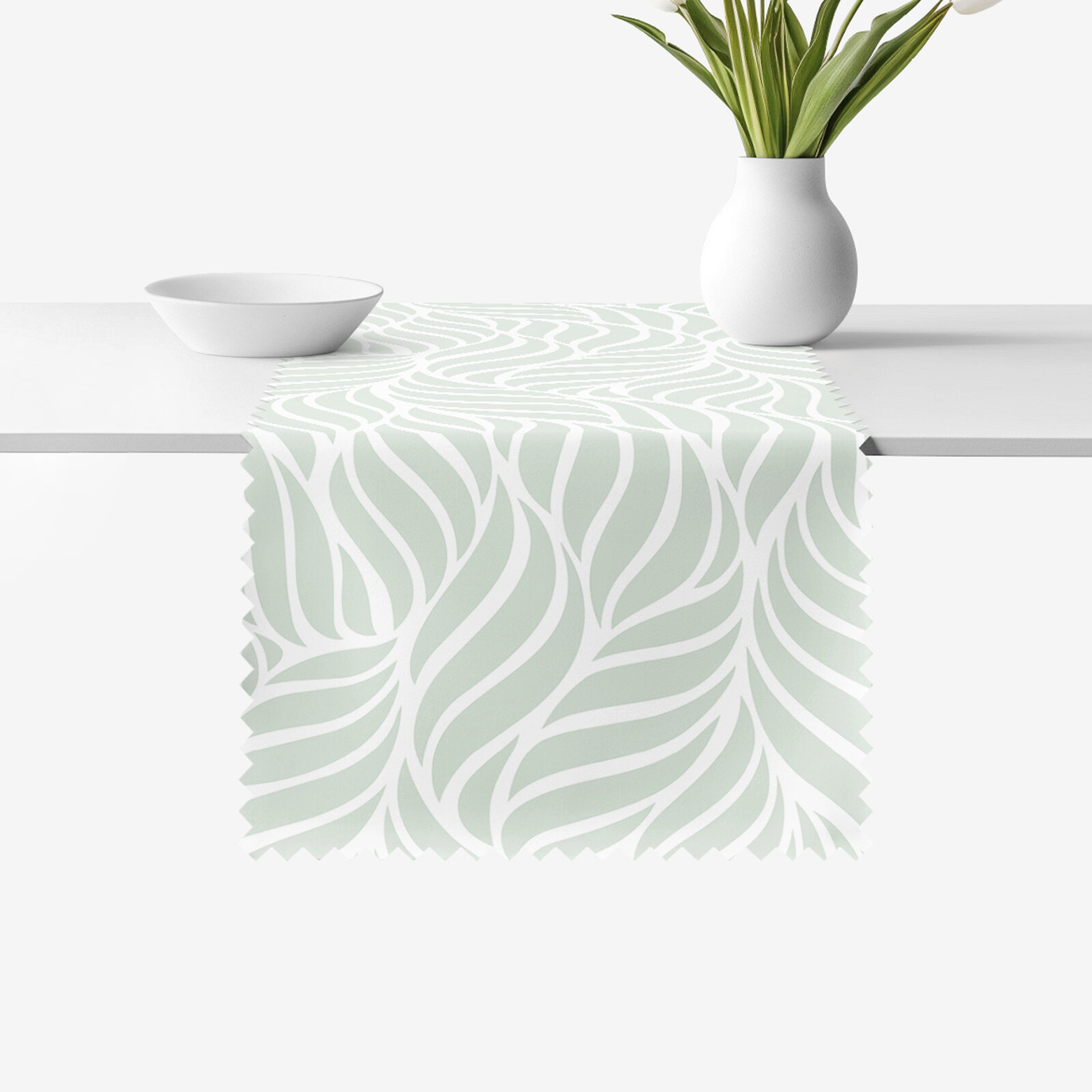 Teflon-Tischläufer - Salbeilinien