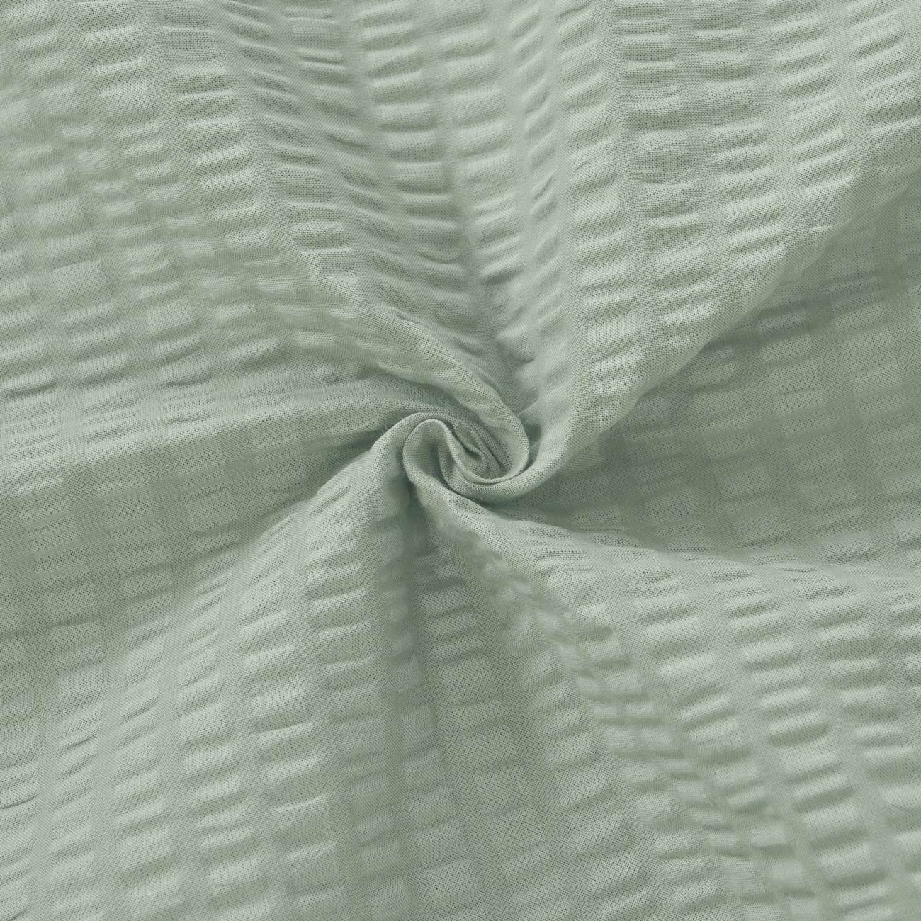 Seersucker - salbeigrün