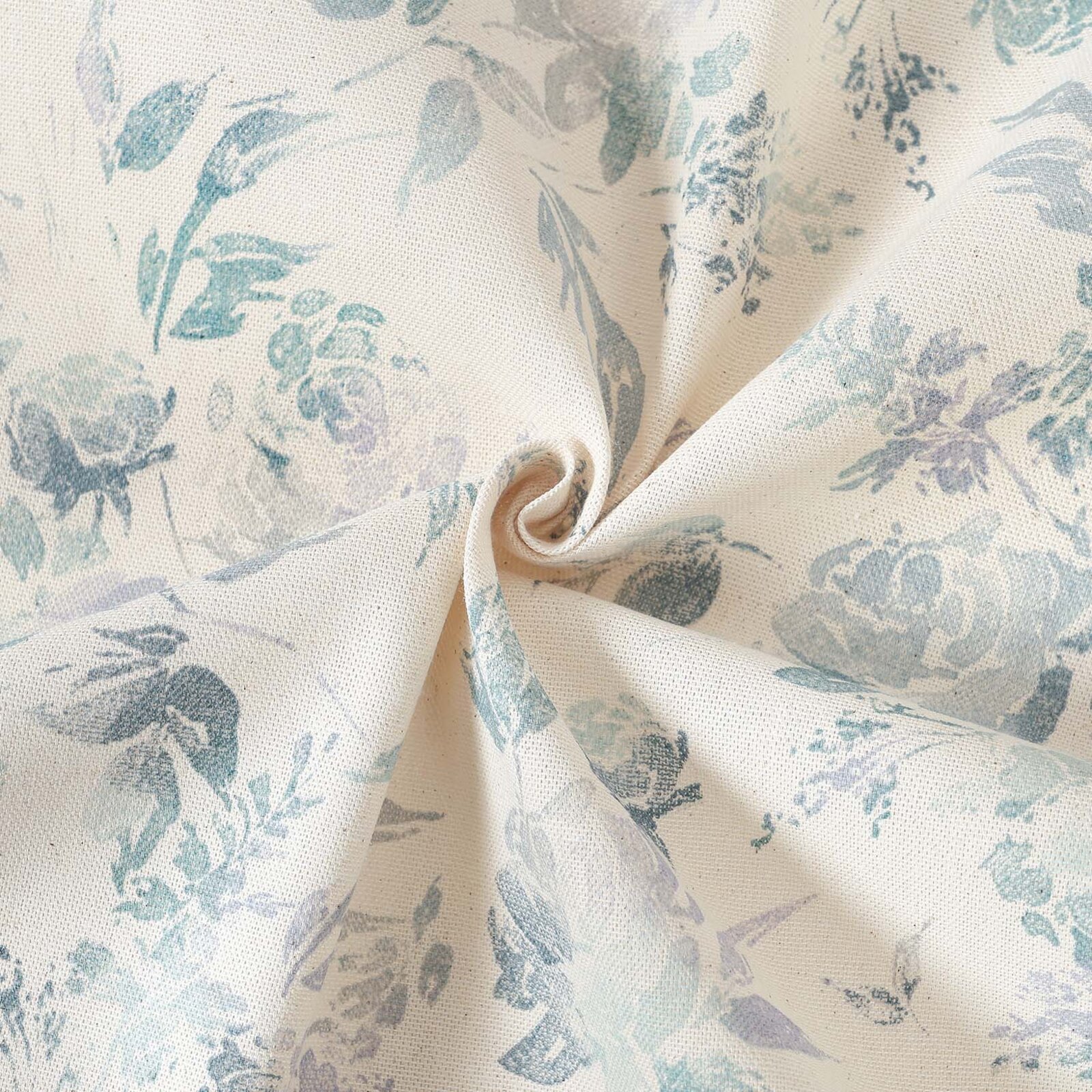 Dekorativer Stoff Valencia - Pflanzenabdrücke