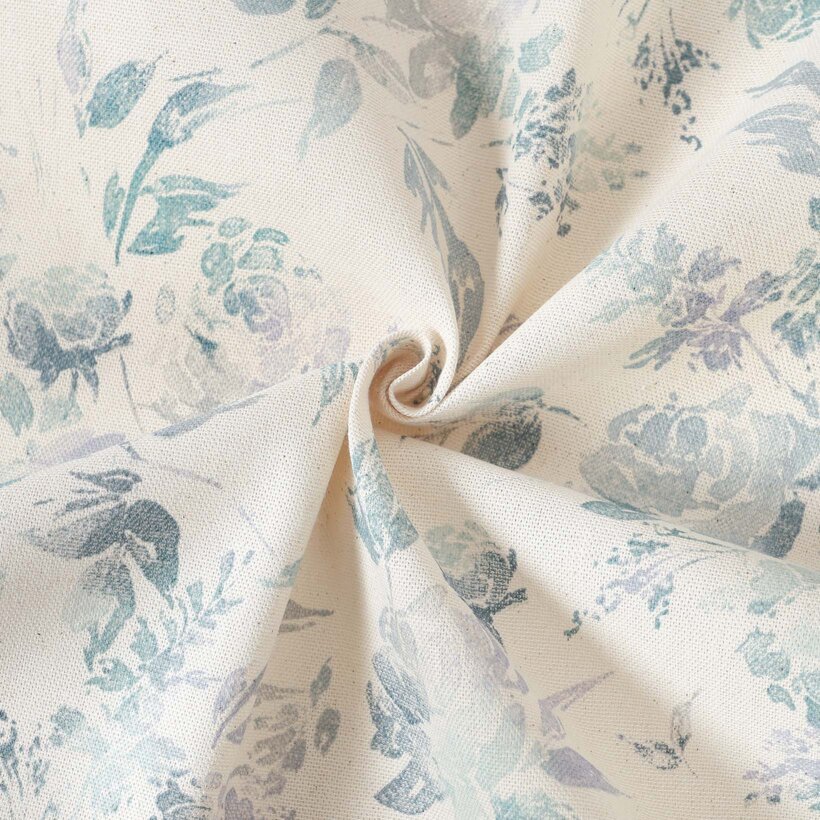 Dekorativer Stoff Valencia - Pflanzenabdrücke