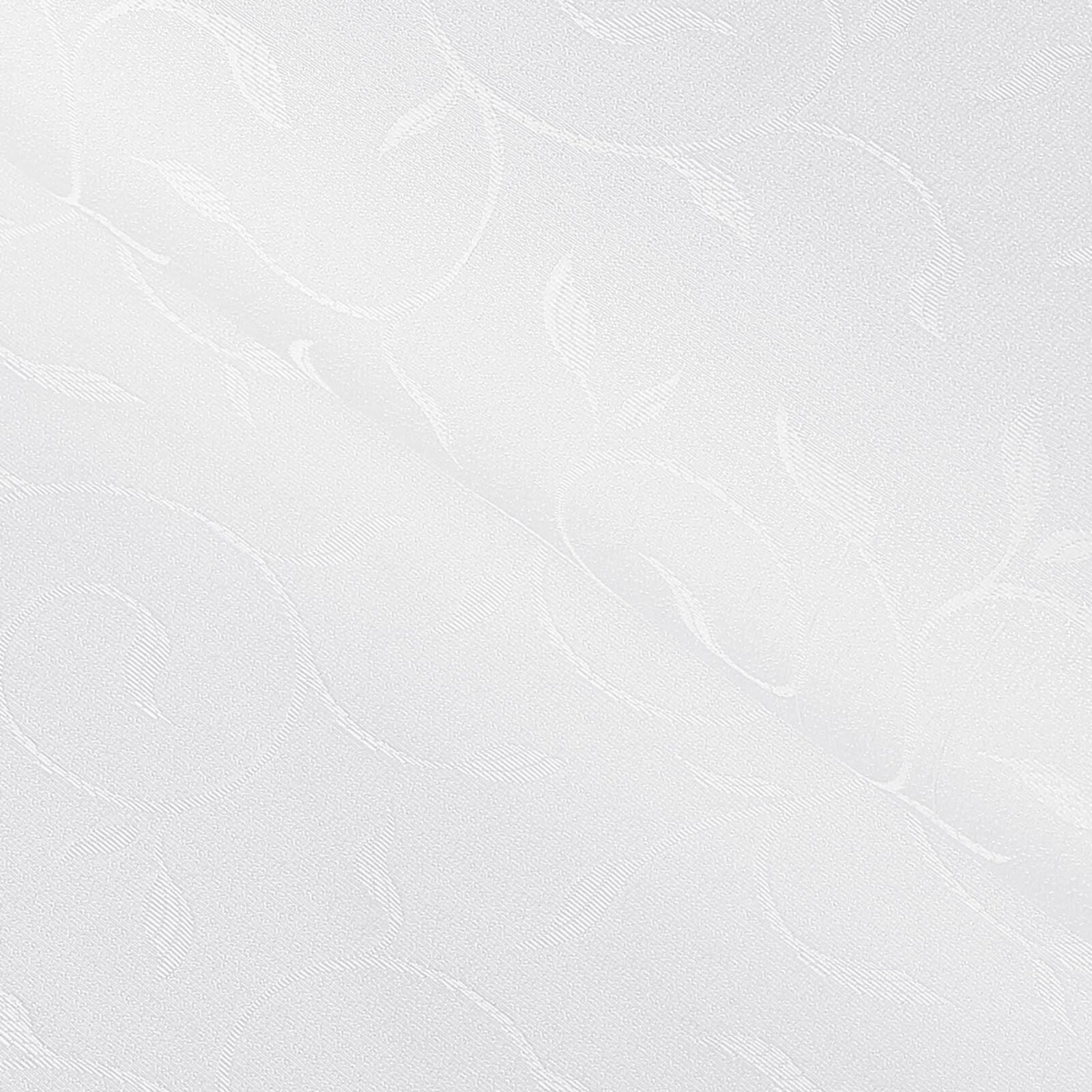 Ovale festliche Teflon-Tischdecke - weiß mit großen Ornamenten