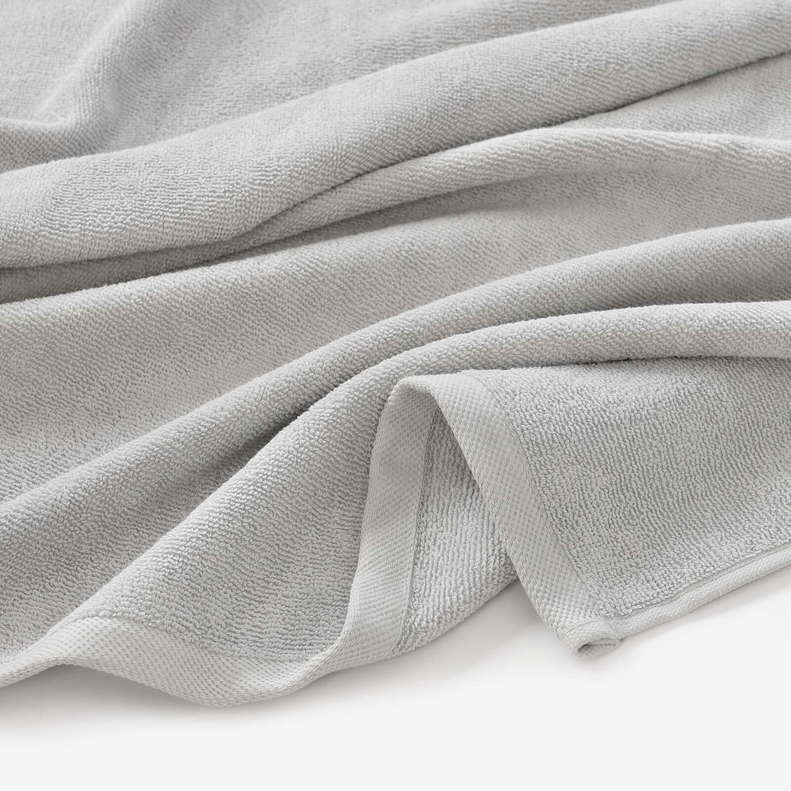 Frottierhandtuch/Duschtuch Soft ohne Bordüre – grau