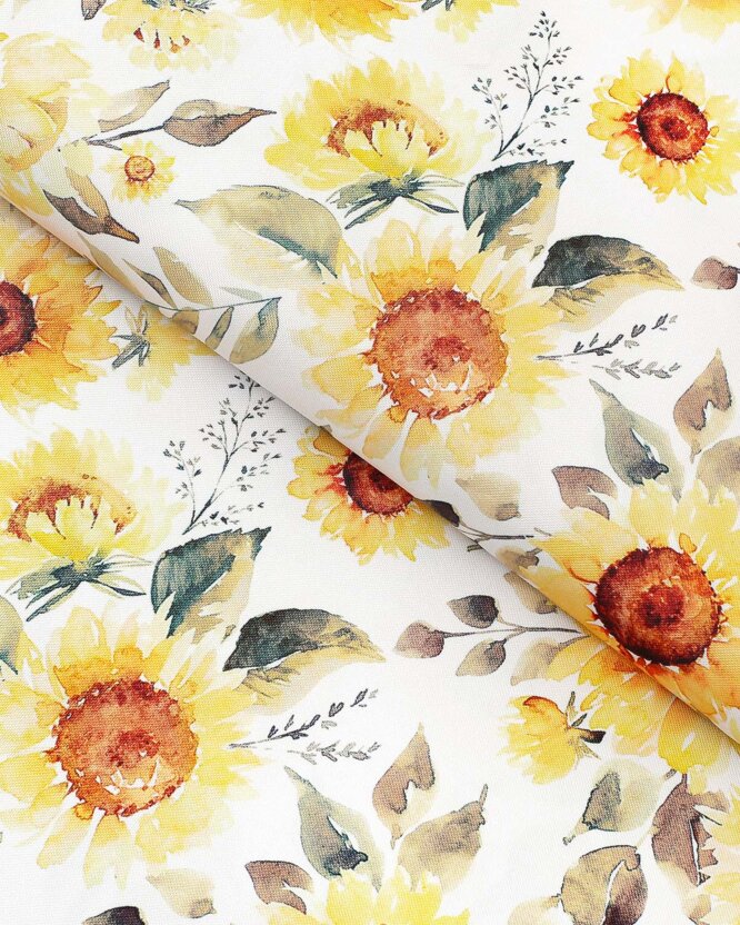 Teflon-Stoff für Tischdecken - Sonnenblumen