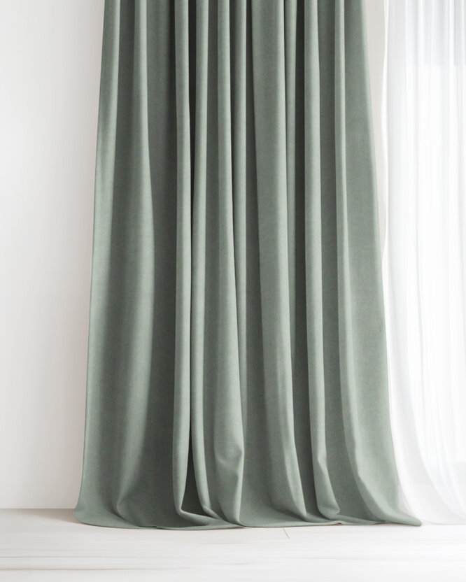 Dekorativer Vorhang Marbella - salbeigrün