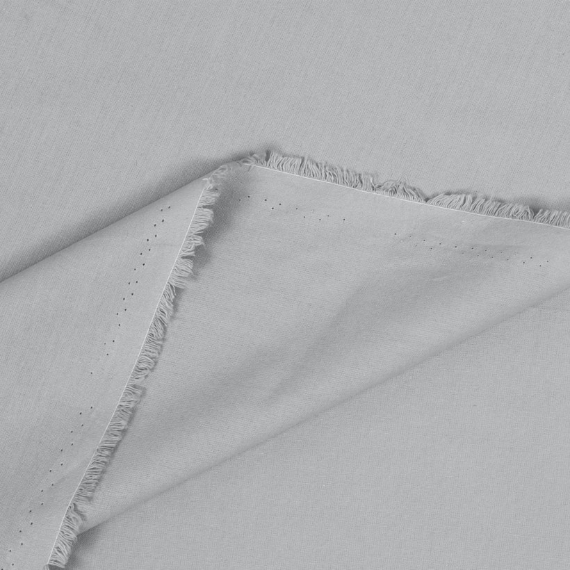 Baumwollstoff einfarbig  Suzy - grau