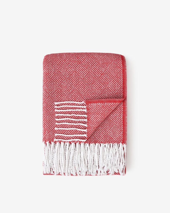 Plaid Mosaik - rote