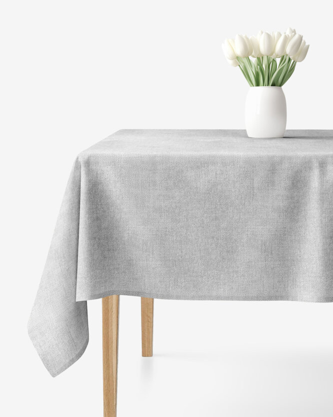 Eckige Tischdecke Malaga - grau